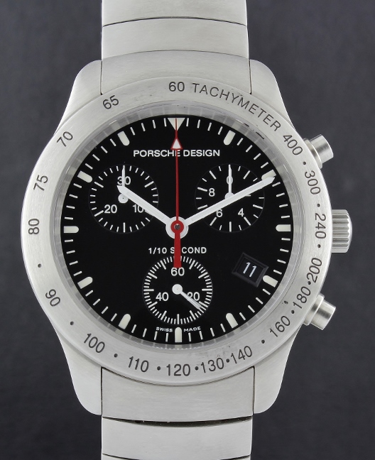 (image for) LIKE NEW UNWORN PORSCHE DESIGN STAINLESS CHRONOGRAPH WATCH